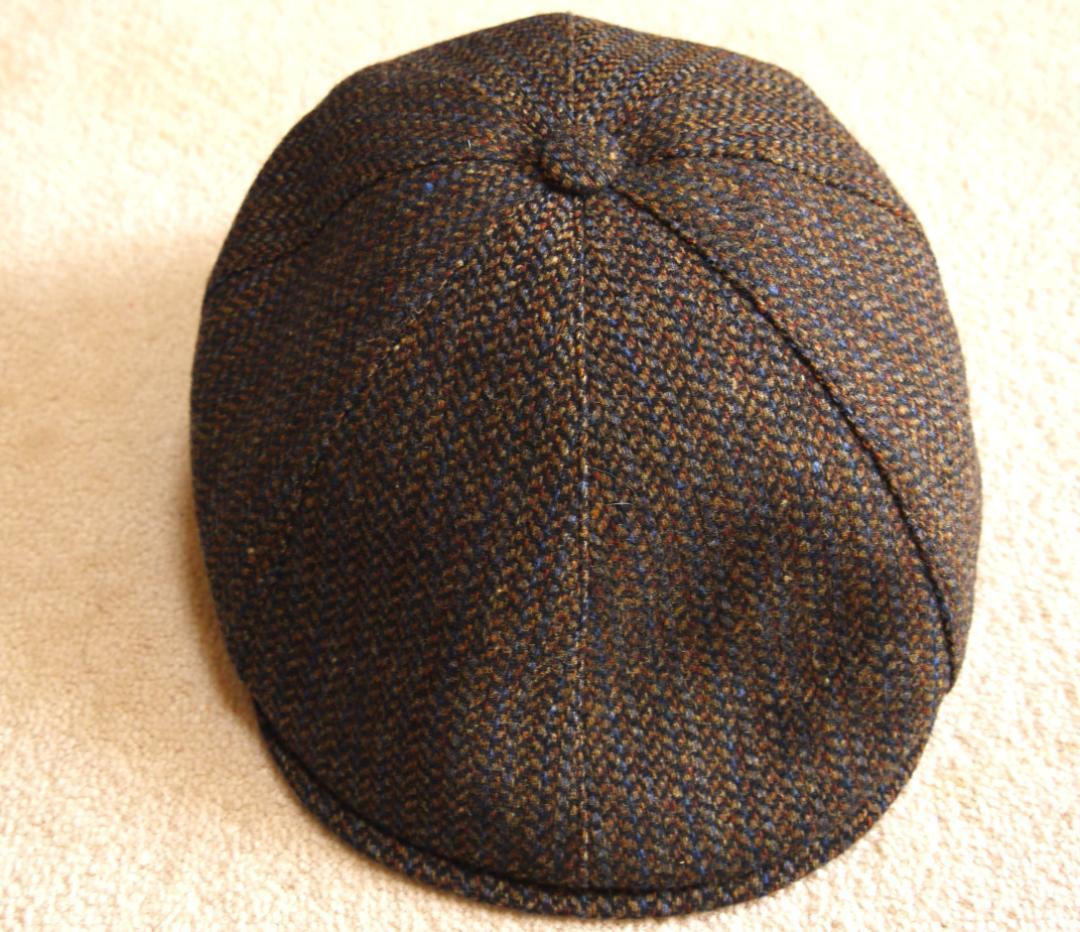 ボルサリーノ　ブラウンツイードキャスケット 58cm