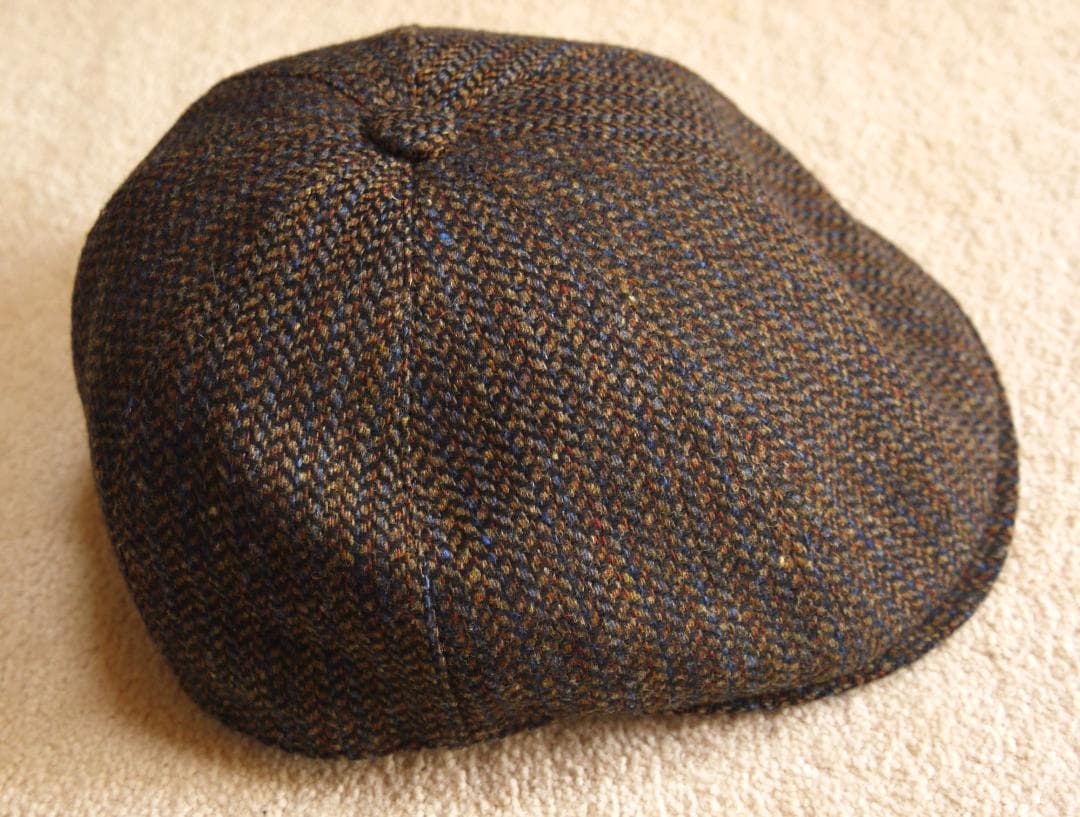 ボルサリーノ　ブラウンツイードキャスケット 58cm