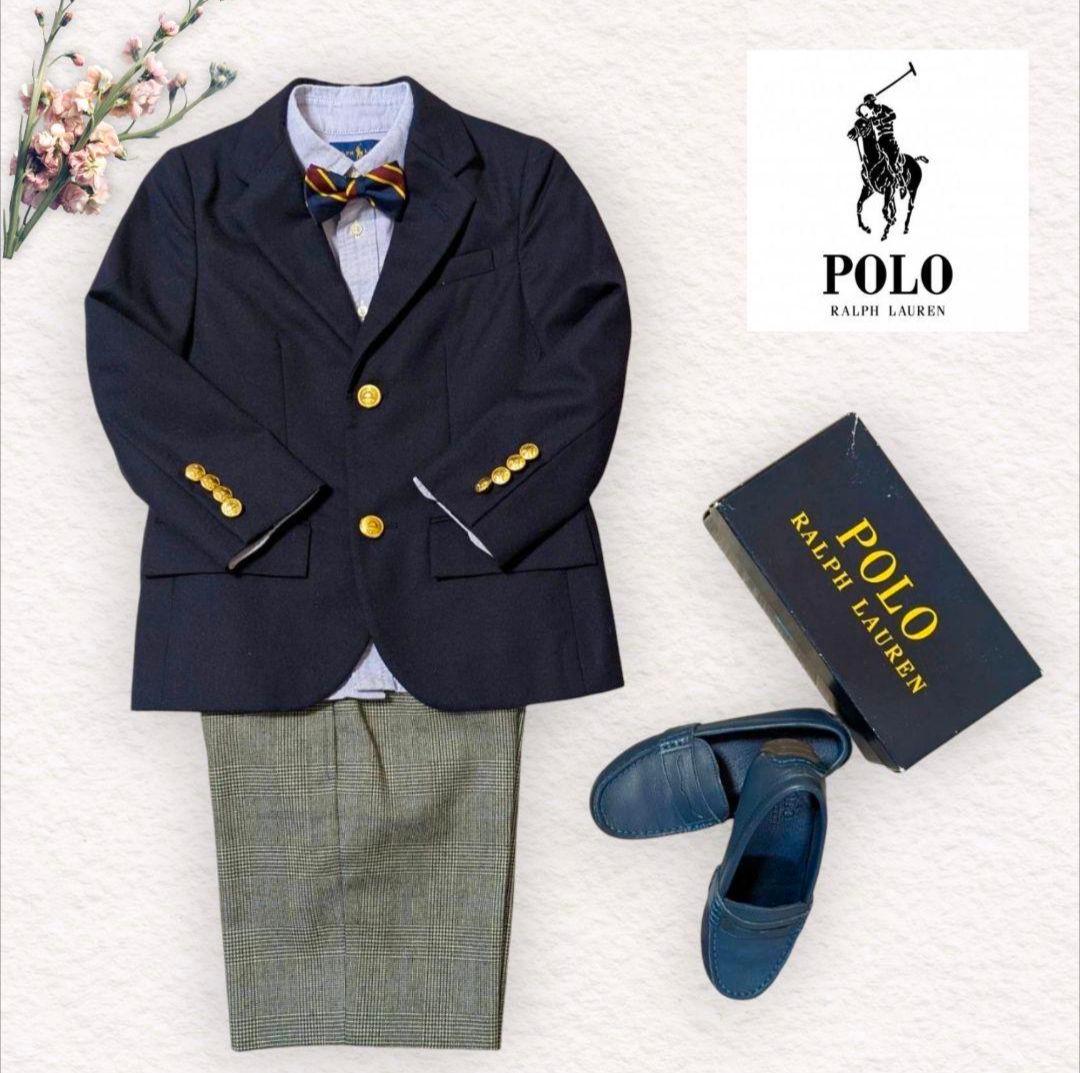 豪華5点セット✨ ラルフローレン フォーマル キッズスーツ 金ボタン 蝶ネクタイ