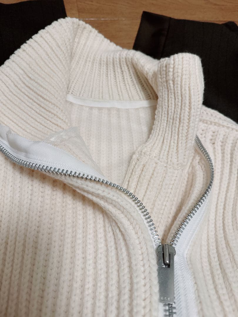 Sacai サカイ　✰極美品　クリーニング済　ニット　ドッキング　コート　ワンピ