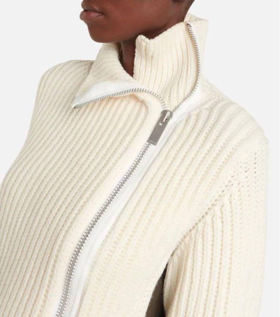 Sacai サカイ　✰極美品　クリーニング済　ニット　ドッキング　コート　ワンピ