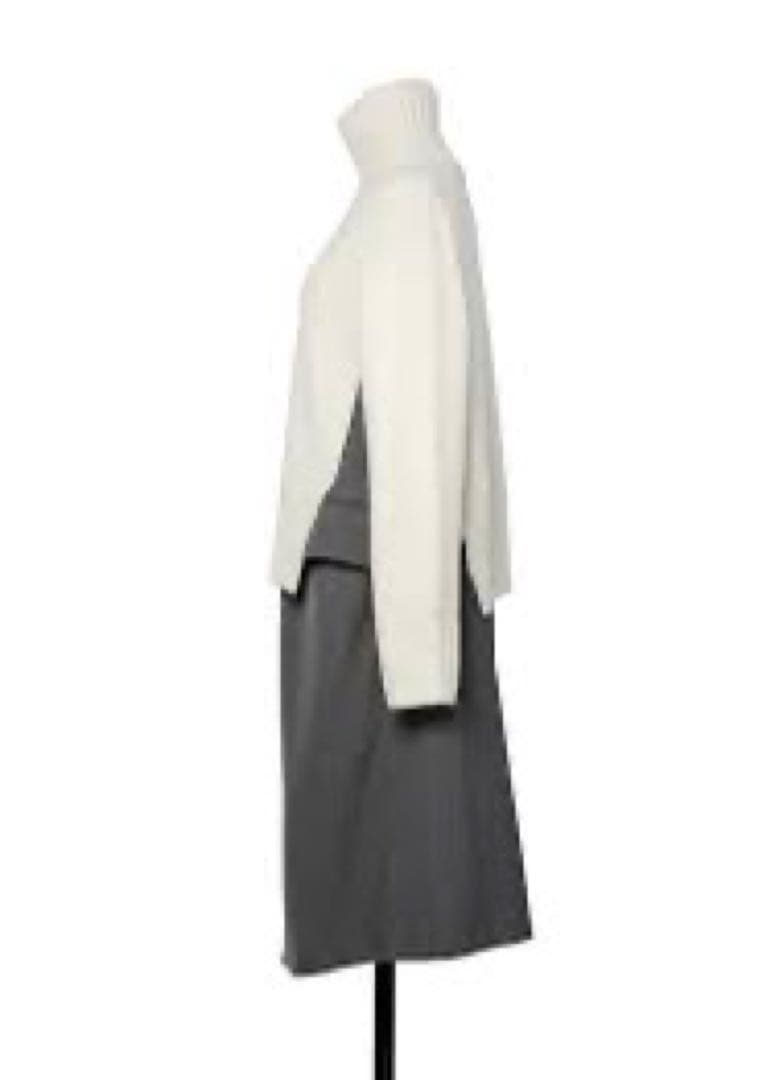 Sacai サカイ　✰極美品　クリーニング済　ニット　ドッキング　コート　ワンピ