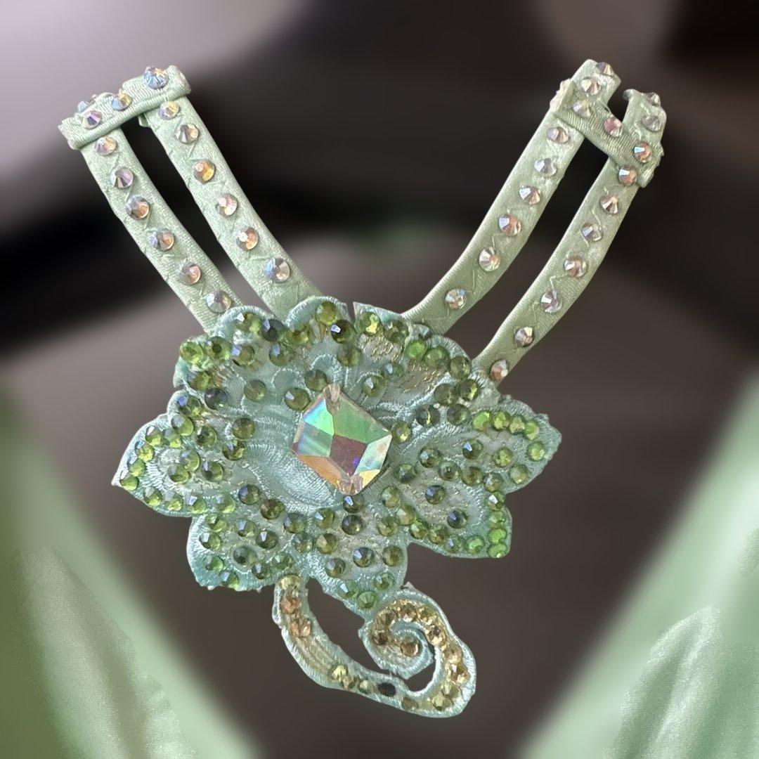 色々あり値下不可です【サイズ不明】　社交ダンス　ドレス　ミントグリーン