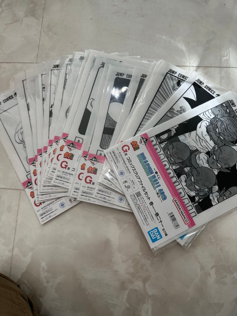 ドラゴンボール　コミックスクリアファイルセット　フルコンプリート　全21種