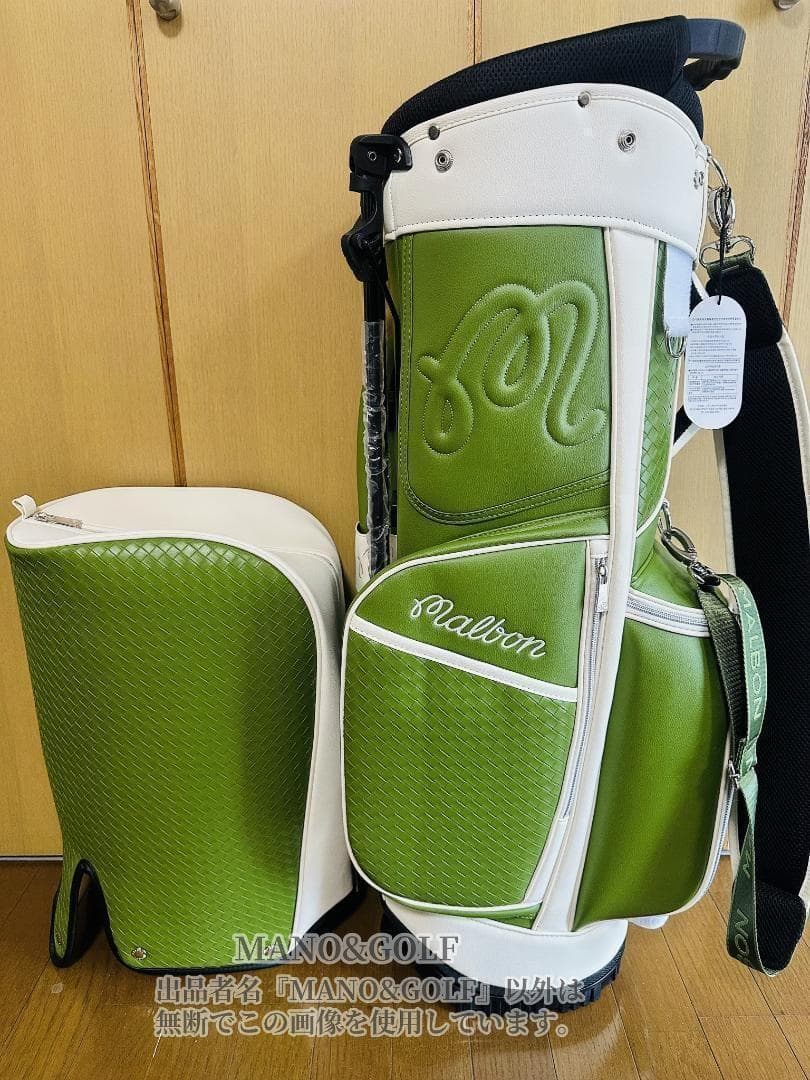 即日発送 マルボンゴルフ キャディバッグ Malbon Golf 緑色