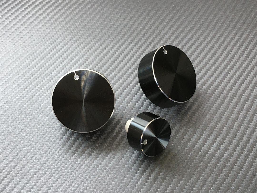 【RX-7 FD3S用】薄型アルミエアコンダイヤル/エアコンノブ(透過照明あり)