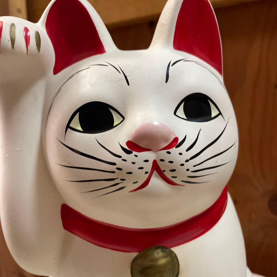 昭和レトロ　招き猫　豪徳寺　縁起物　金運　開運　置物　30㎝
