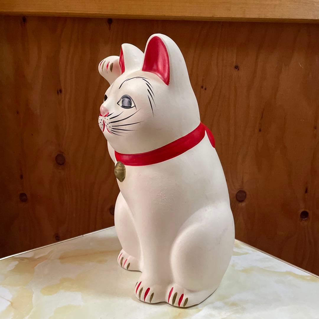 昭和レトロ　招き猫　豪徳寺　縁起物　金運　開運　置物　30㎝