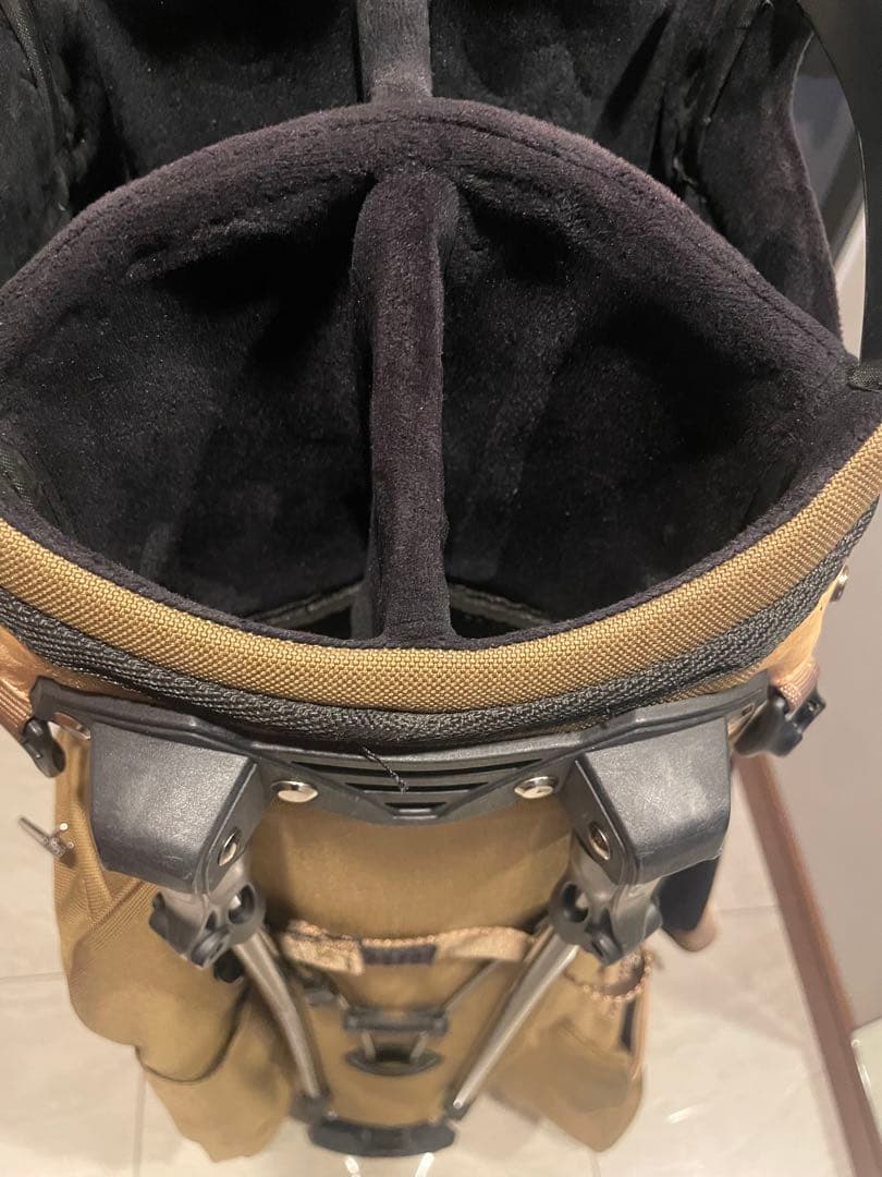 アッソブ　バリスティックスタンドキャディバッグ　KHAKI