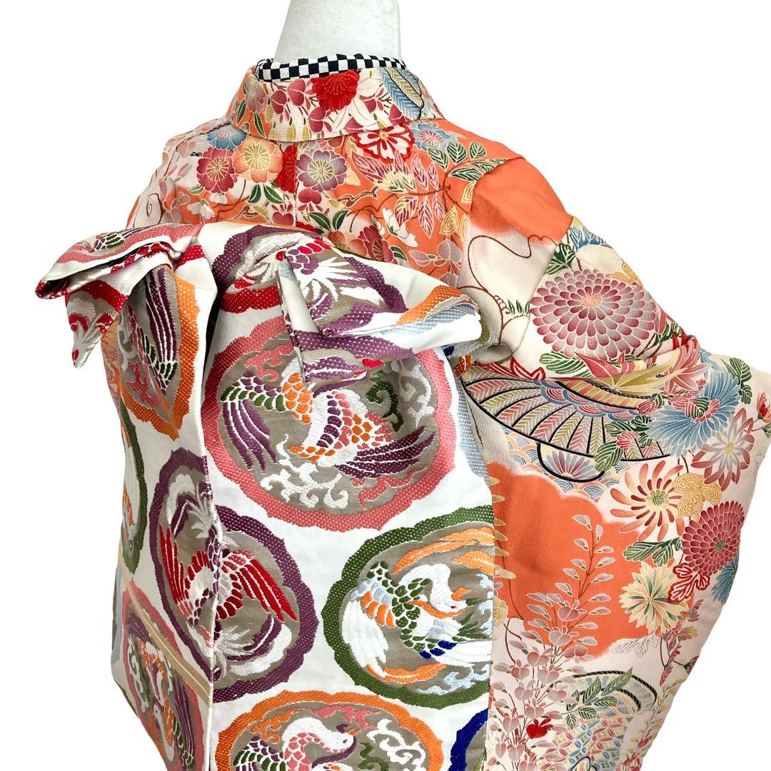 アンティーク 7歳 女の子 子供着物 七五三 アンティーク着物 NO