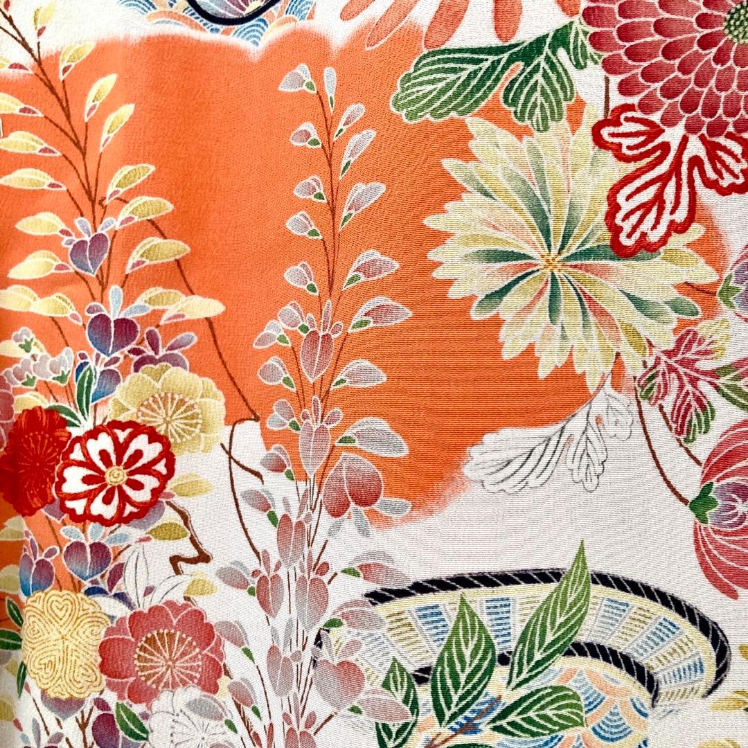 アンティーク 7歳 女の子 子供着物 七五三 アンティーク着物 NO