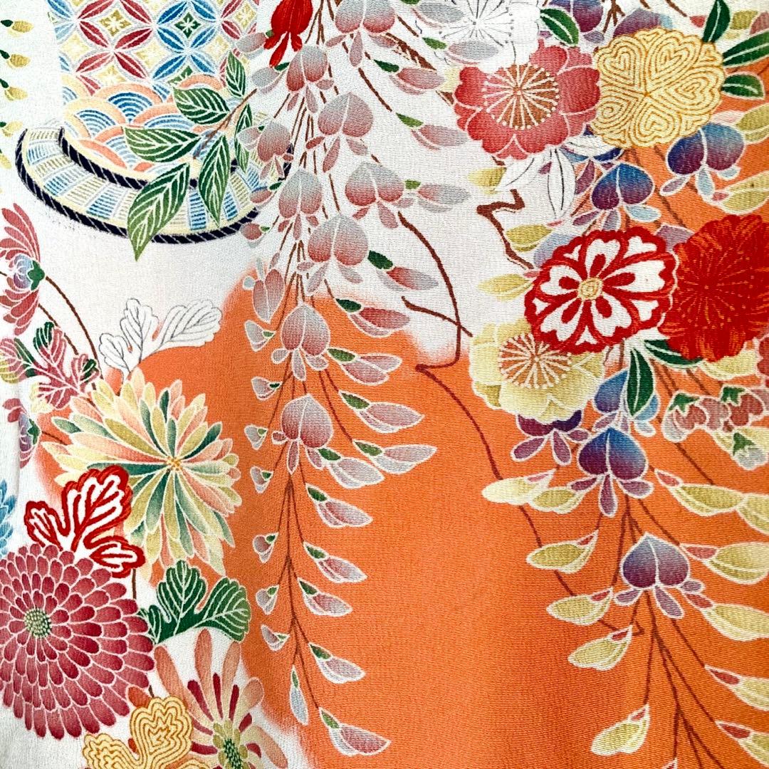 アンティーク 7歳 女の子 子供着物 七五三 アンティーク着物 NO