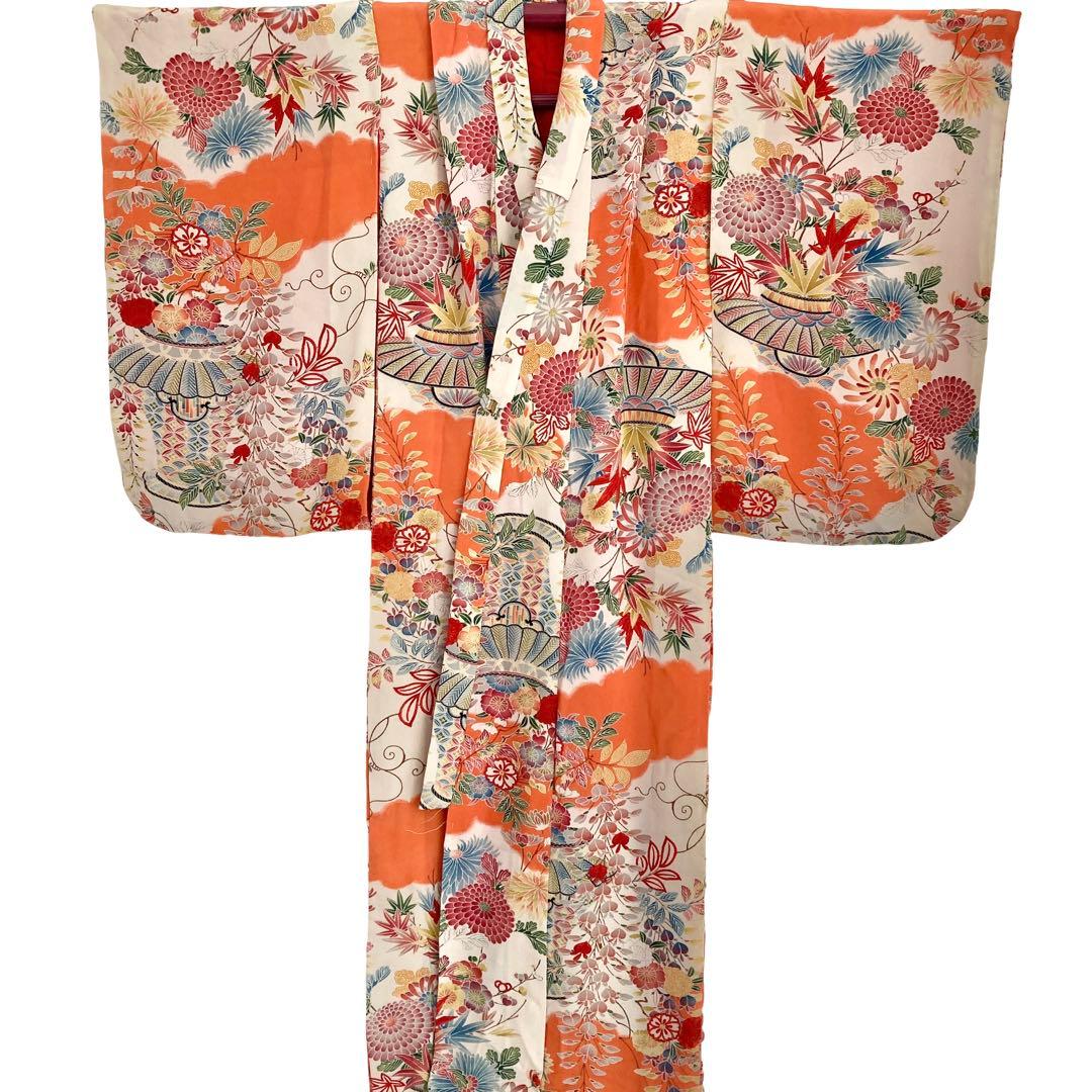 アンティーク 7歳 女の子 子供着物 七五三 アンティーク着物 NO