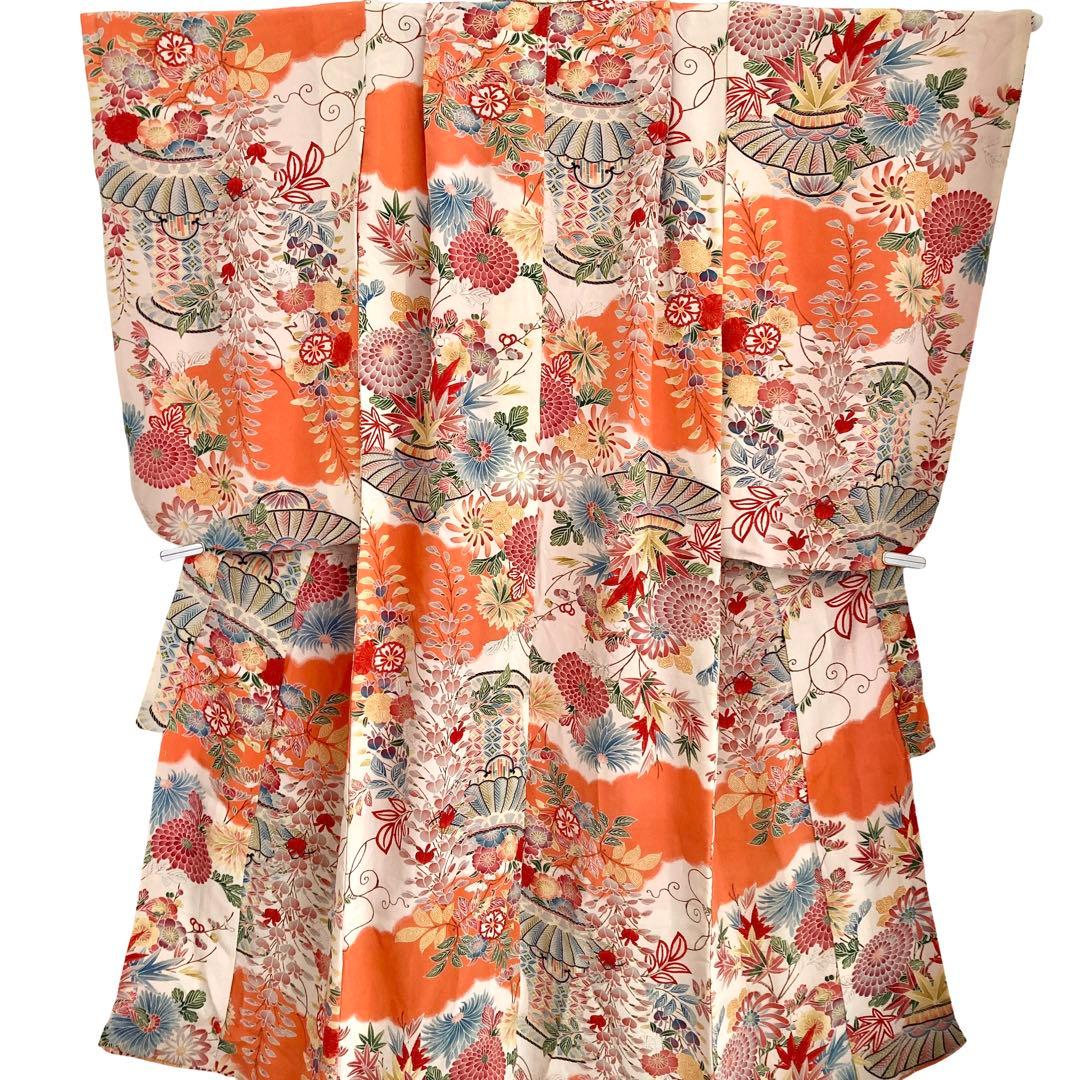 アンティーク 7歳 女の子 子供着物 七五三 アンティーク着物 NO