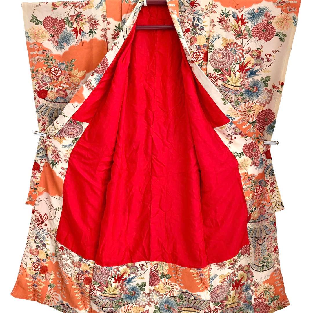 アンティーク 7歳 女の子 子供着物 七五三 アンティーク着物 NO