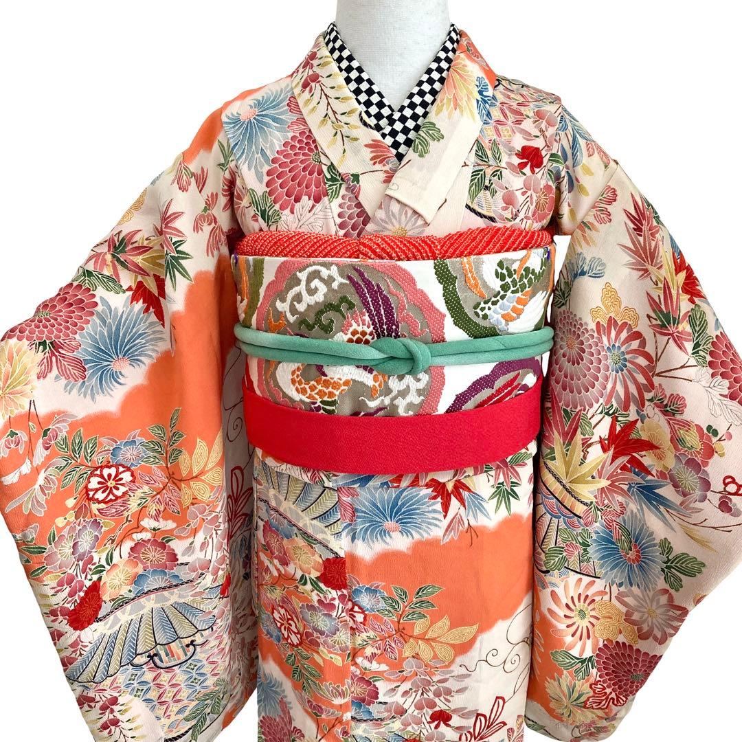 アンティーク 7歳 女の子 子供着物 七五三 アンティーク着物 NO