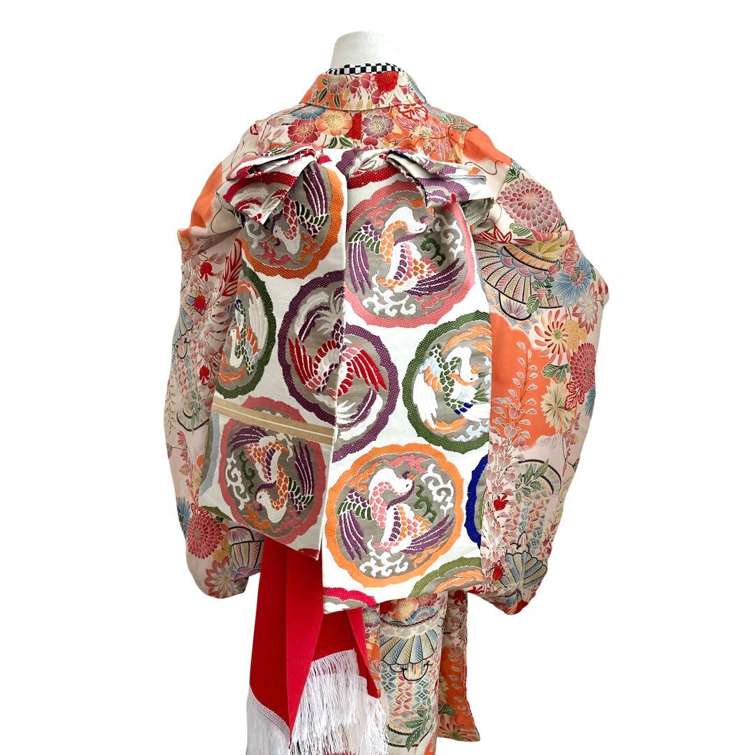 アンティーク 7歳 女の子 子供着物 七五三 アンティーク着物 NO