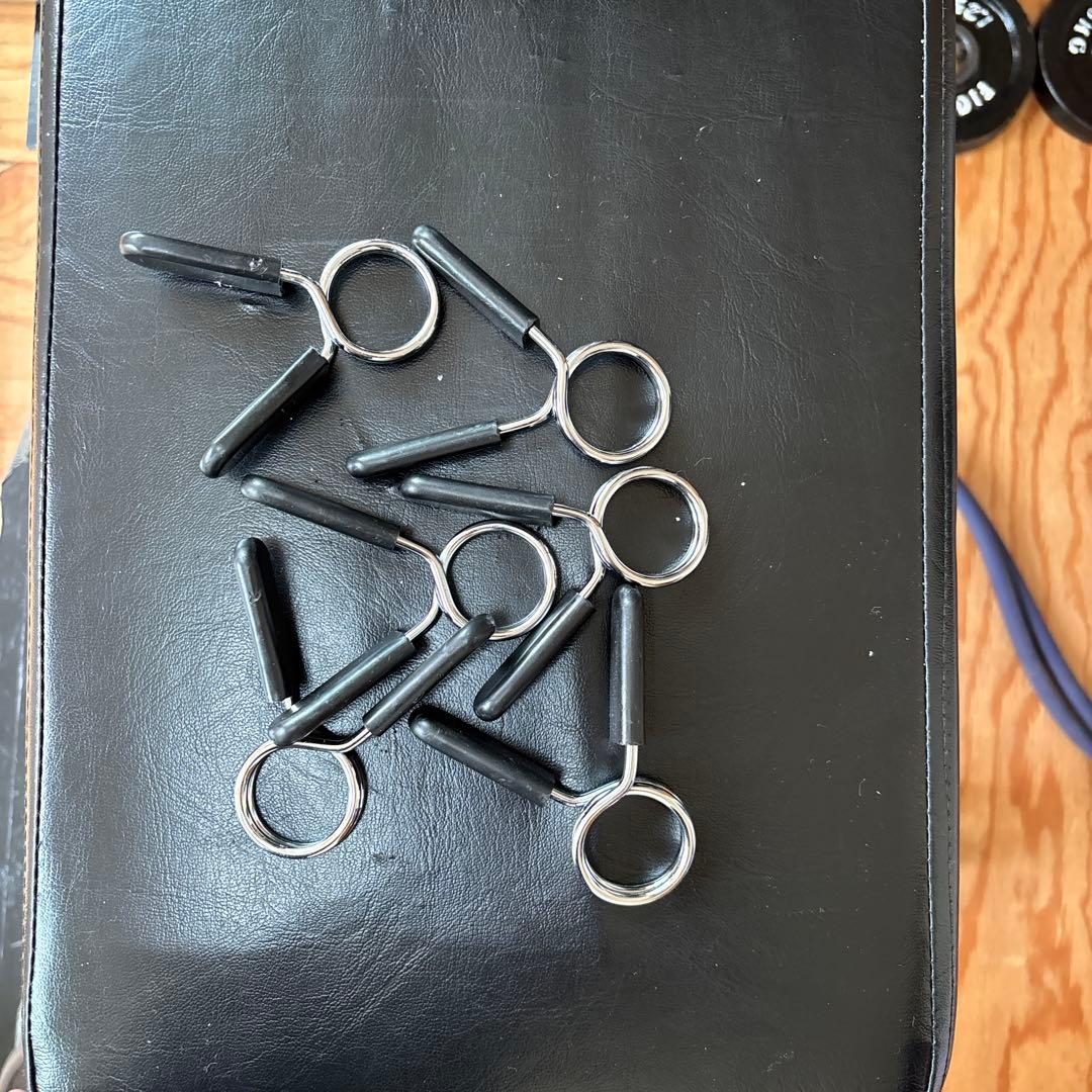 バーベルシャフト　3本 クランプセット