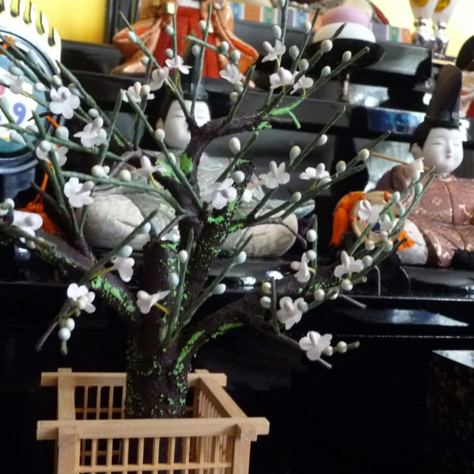 久月　桃山雛　雛人形セット 3段10人飾り　毛はたき、栞付き