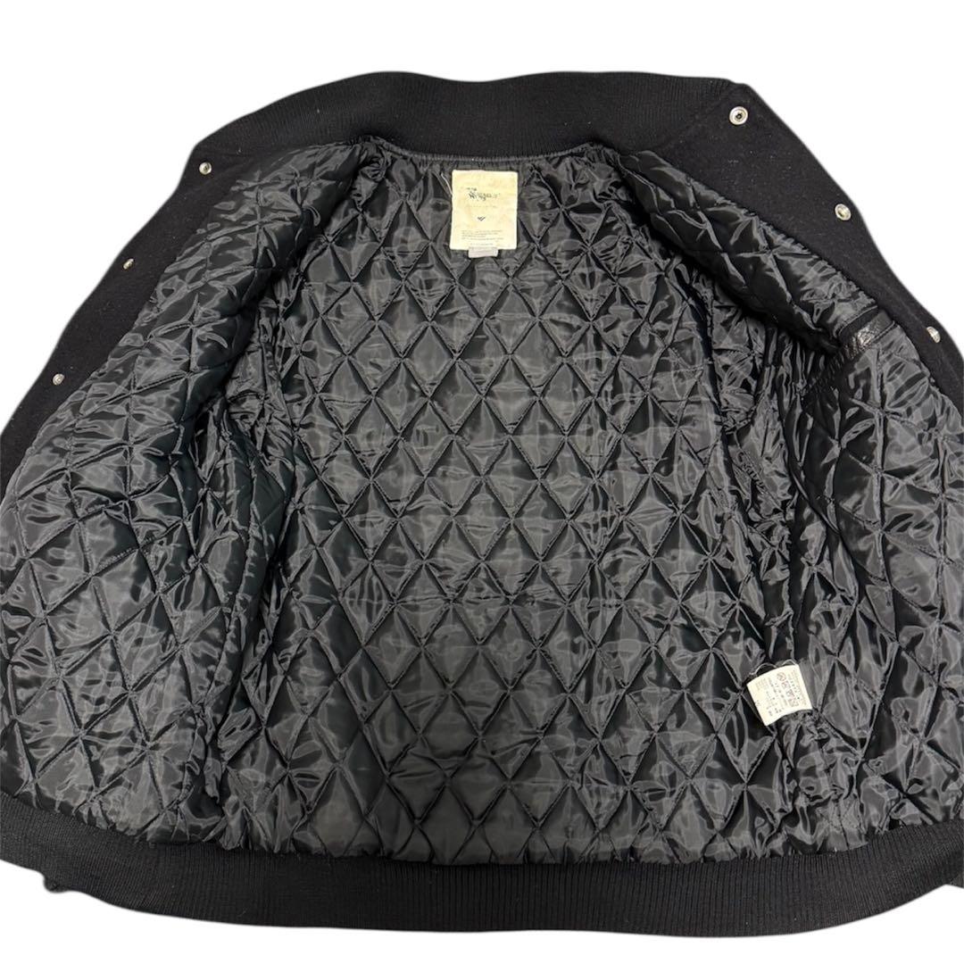 レザースタジャン　ブラックイエロー