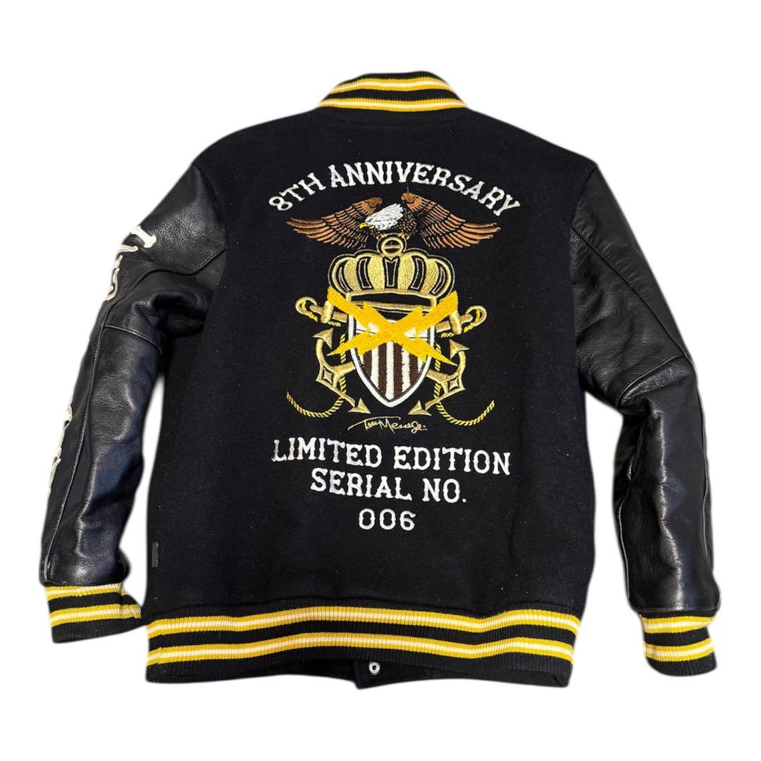 レザースタジャン　ブラックイエロー