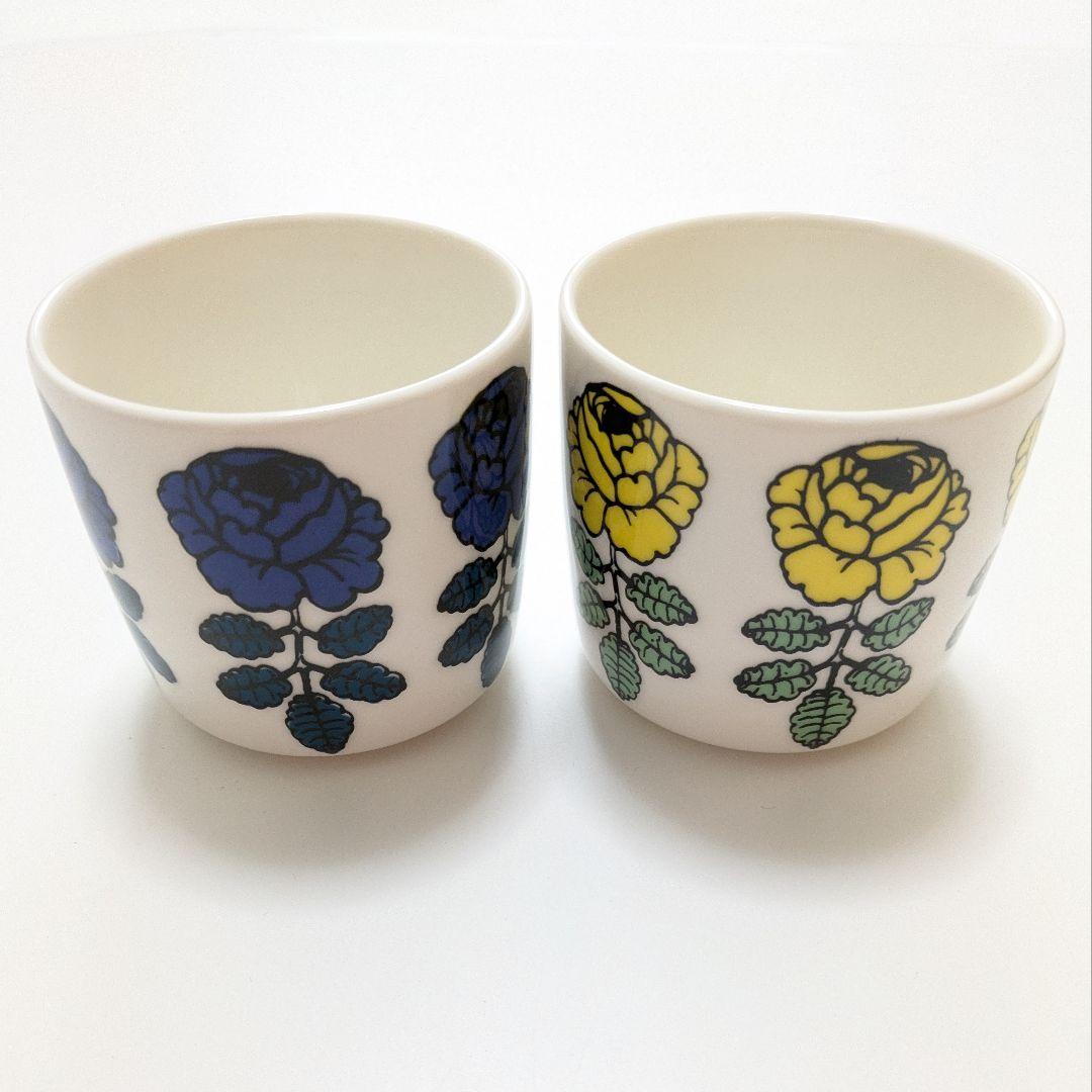 ★入手困難★マリメッコ ヴィヒキルース ラテマグ ブルー＆イエロー 2個セット