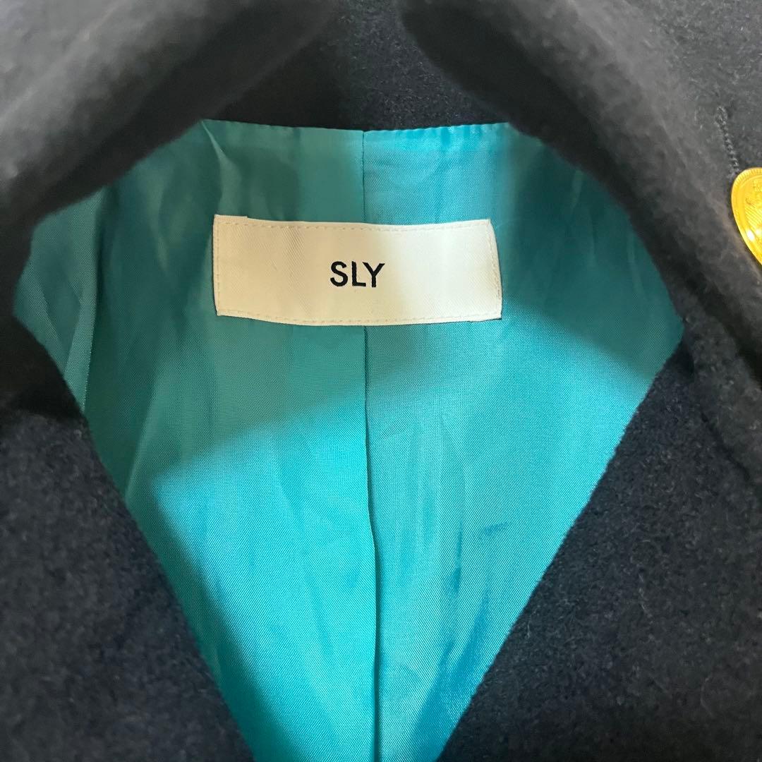 希少【SLY 】ベビドンコート 安室奈美恵ｐｖ着用　ロング丈コート　黒 Sサイズ
