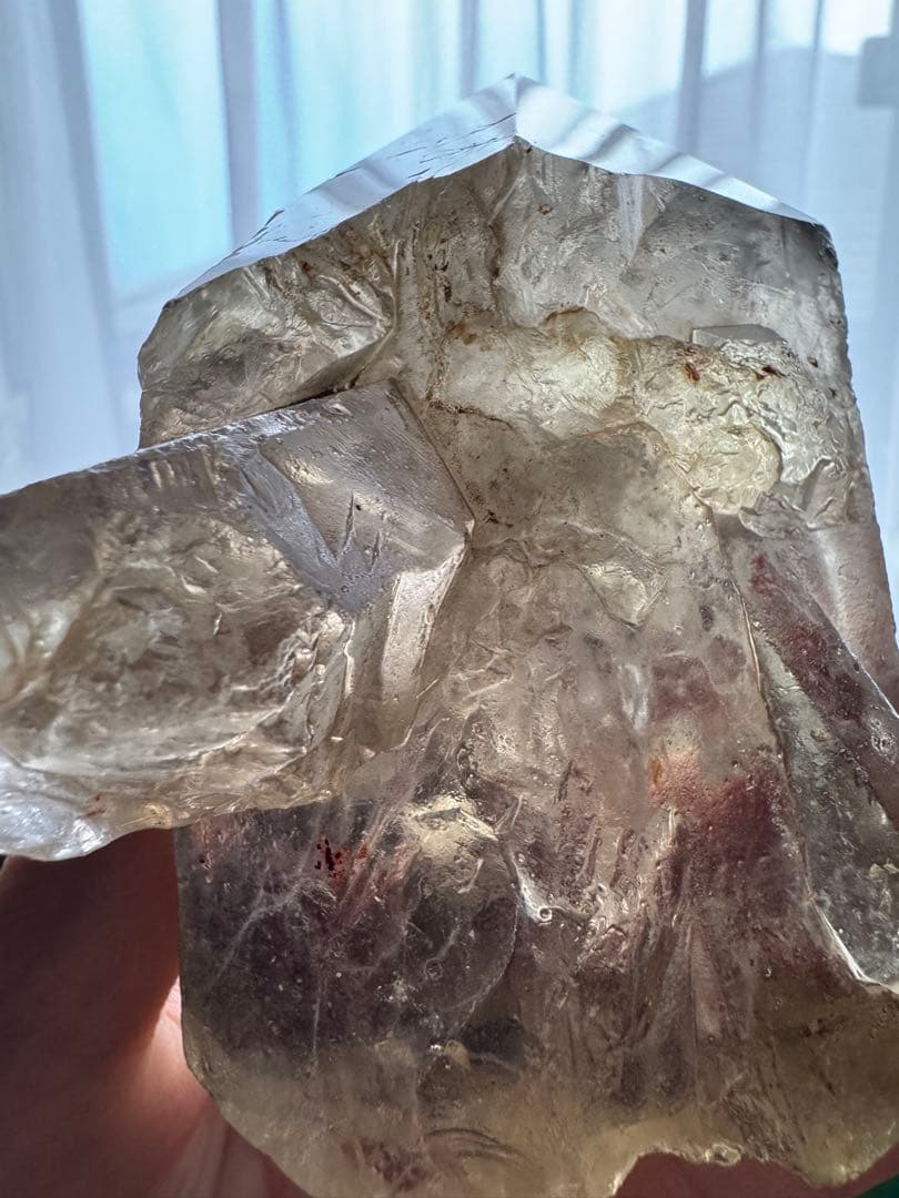 【きぃ】ナチュラルシトリン 貫入 ハーフポリッシュ自立OK