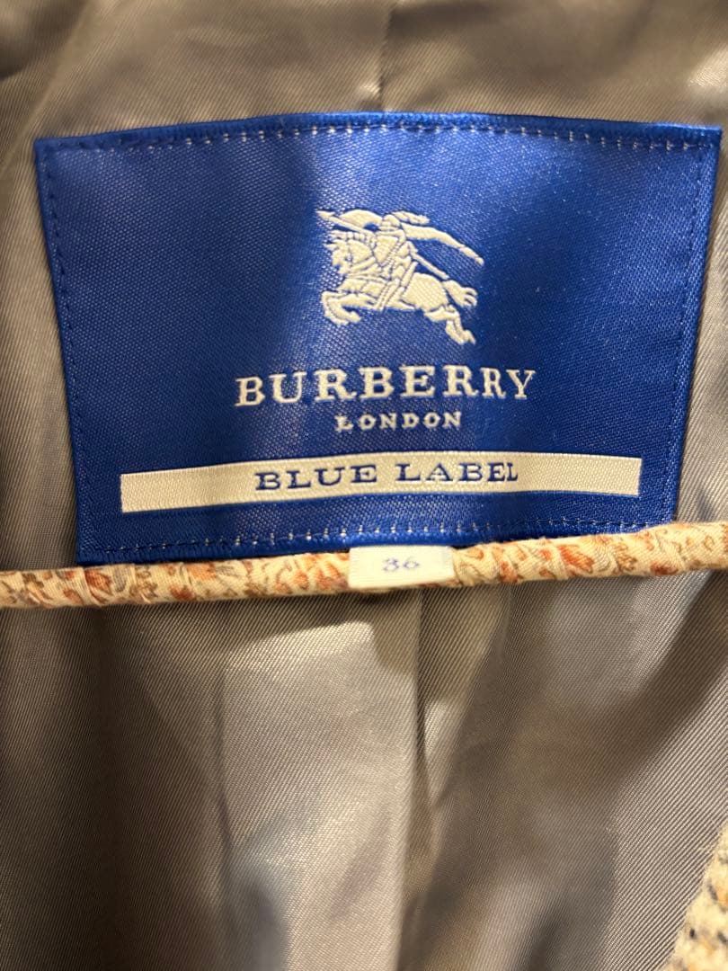 バーバリー　ブルーレーベル　コート　36 アンゴラ混