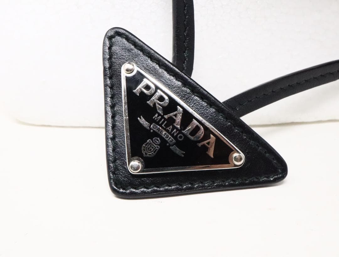 プラダ 2HC250 トライアングルロゴ ハット XL コットン ブラック