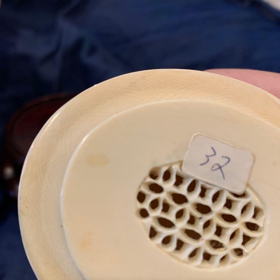 極上 天然高級素材 中国 乾隆 細密彫刻 香炉 置物