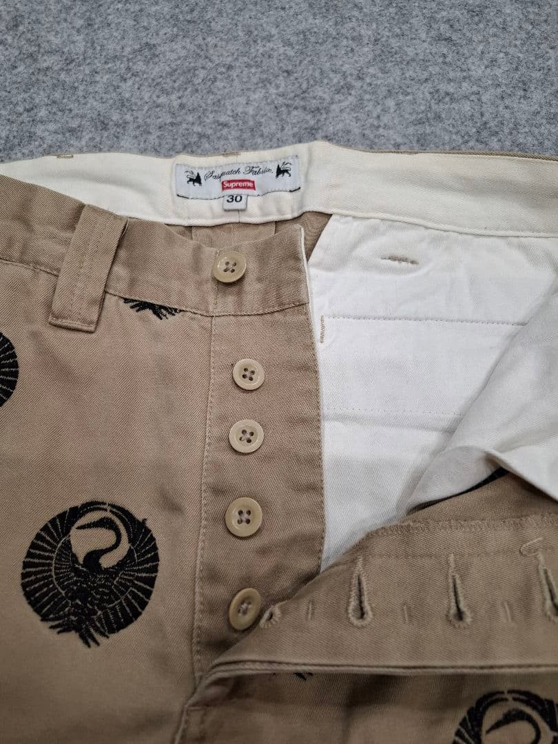 希少　シュプリーム　サスクワッチファブリック　チノパン　30