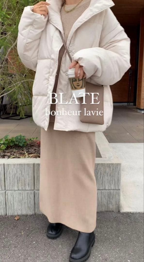 大人気♡即完売/BLATE/2WAY袖取外し中綿ベスト/中綿ブルゾン