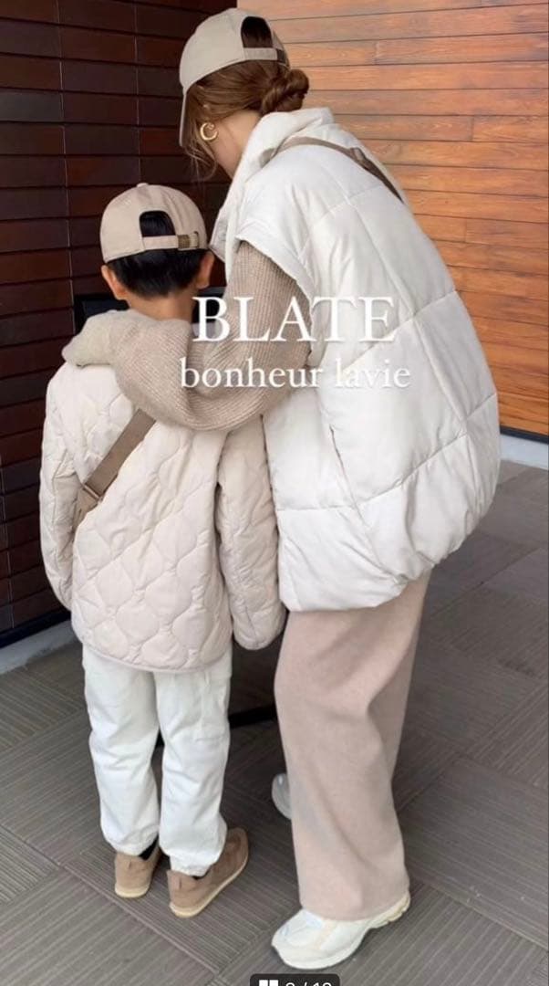 大人気♡即完売/BLATE/2WAY袖取外し中綿ベスト/中綿ブルゾン