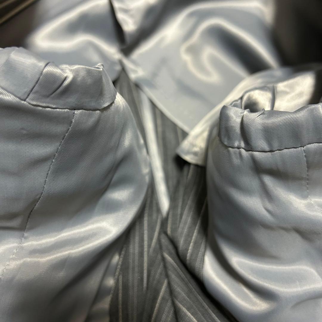 美品✨ヨウジヤマモト スーツ セットアップ ストライプ 背抜き 2ボタン グレー