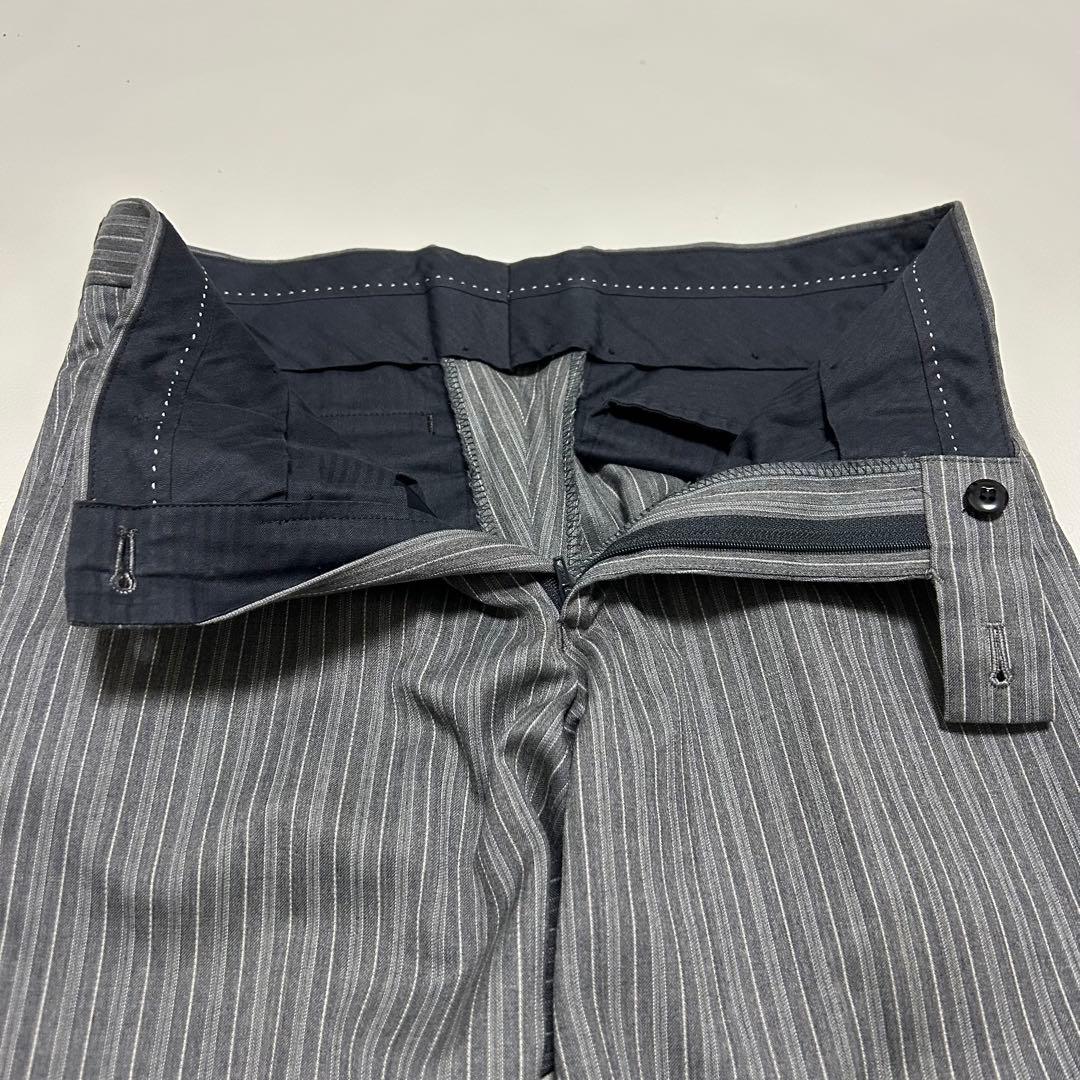 美品✨ヨウジヤマモト スーツ セットアップ ストライプ 背抜き 2ボタン グレー