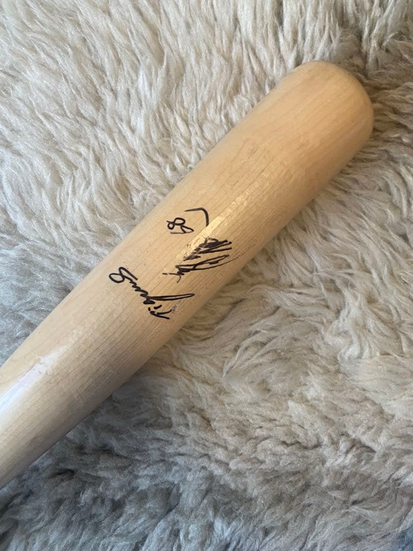阪神タイガース藤川俊介実使用硬式木製バットNPBプロ野球サイン入り