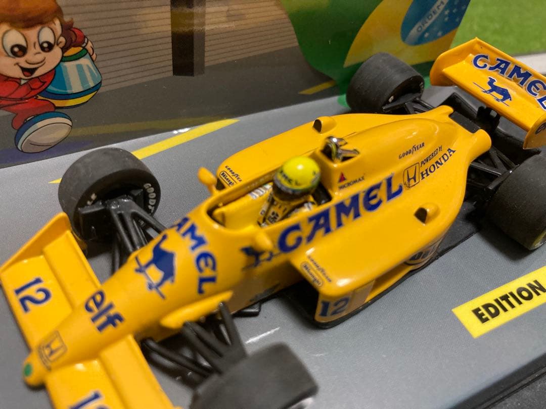 ミニチャンプス(キャメル仕様)‼️ロータスホンダ99T アイルトンセナ