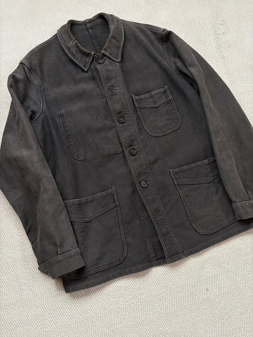 希少40s ADOLPHE LAFONT vポケ　ブラックモールスキンフレンチ