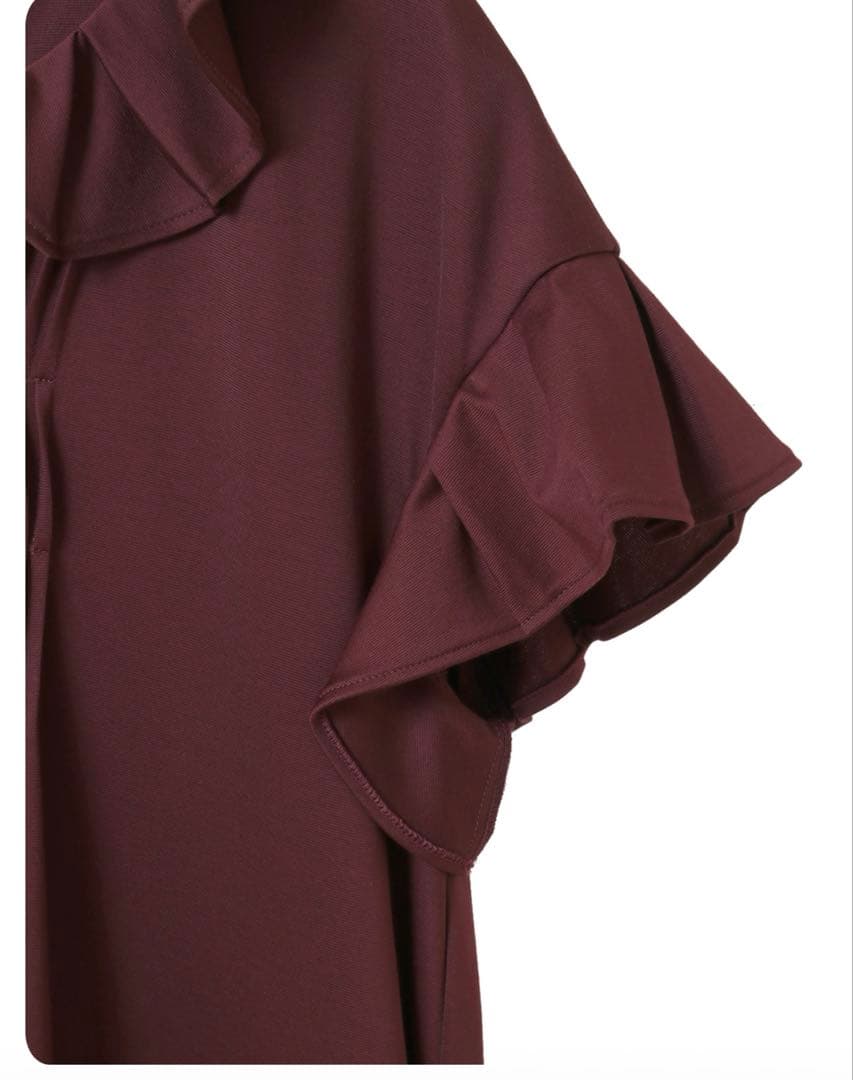 インゲボルグ　カットソーワンピース　ボルドー　アリスグレー様