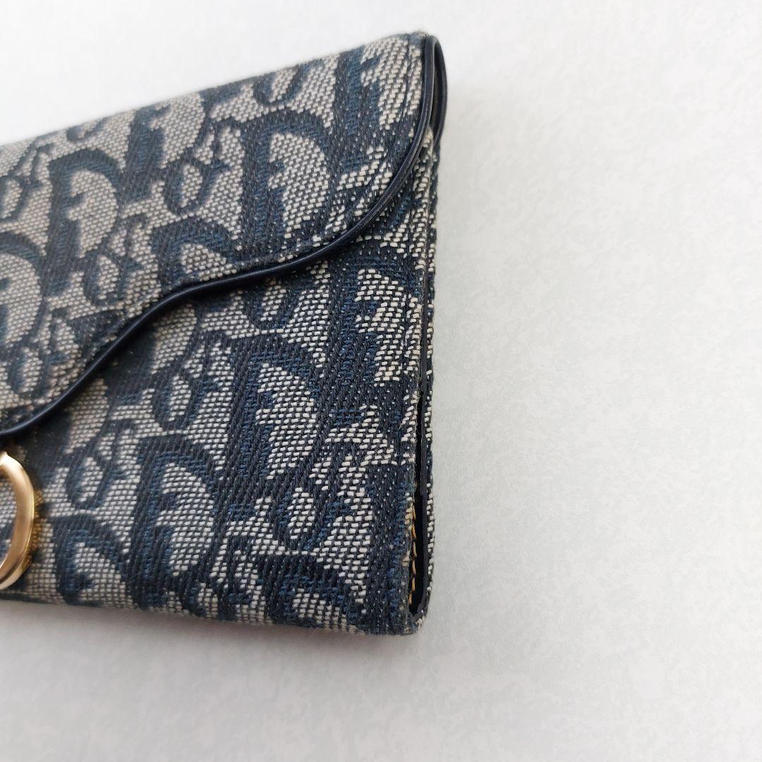 【大人気】クリスチャンディオール　サドル　カード入れ財布　トロッター　キャンバス