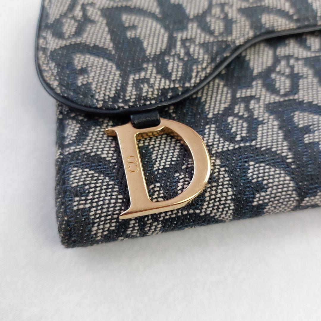 【大人気】クリスチャンディオール　サドル　カード入れ財布　トロッター　キャンバス