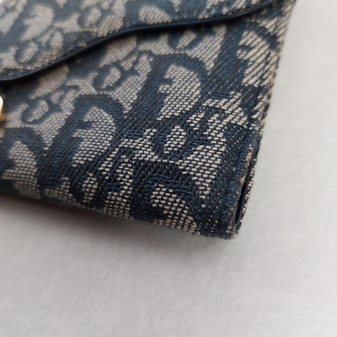 【大人気】クリスチャンディオール　サドル　カード入れ財布　トロッター　キャンバス