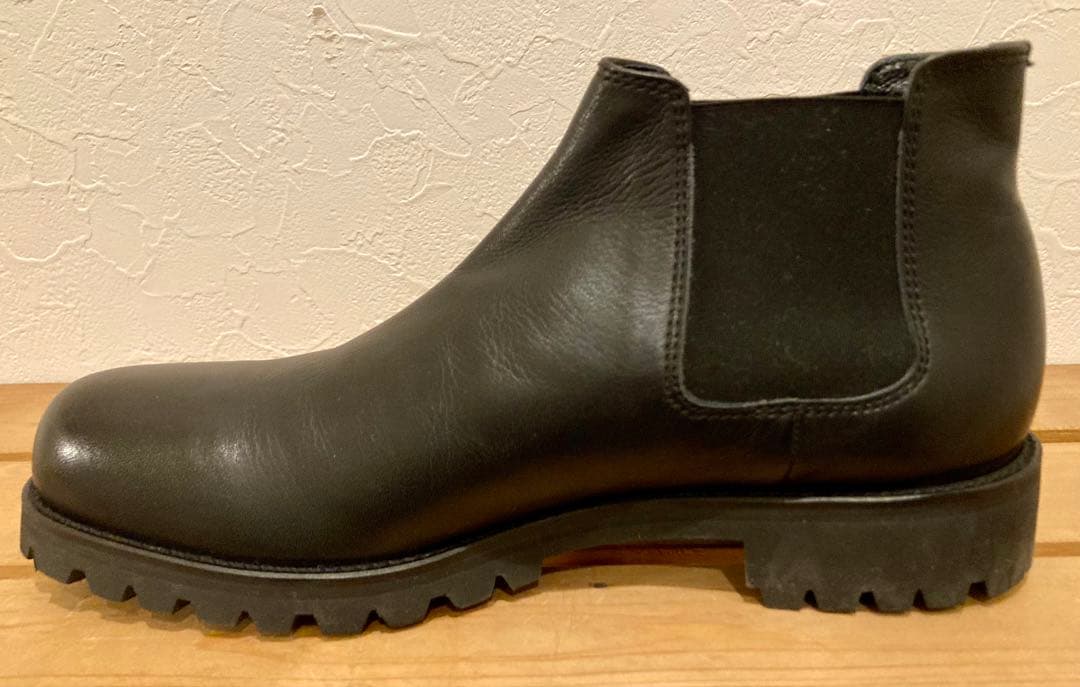 新品パドローネ ビブラムソール レザー サイドゴアブーツ 撥水 日本製 本革