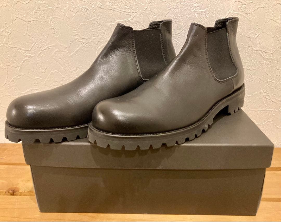 新品パドローネ ビブラムソール レザー サイドゴアブーツ 撥水 日本製 本革