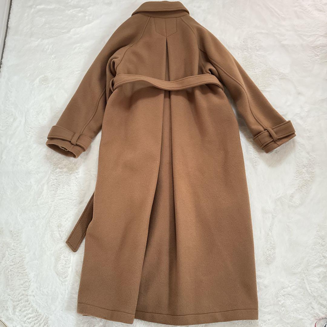 【希少】foufou フーフー ウール ステンカラーコート キャメル ベルト付き