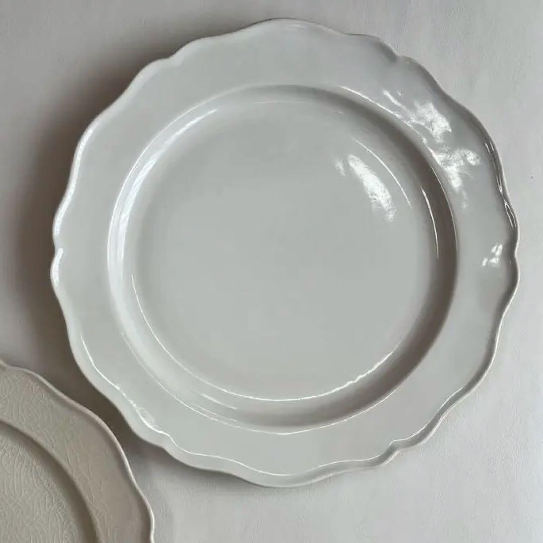 【新品未使用】石川隆児 花リム プレート ホワイトのみ