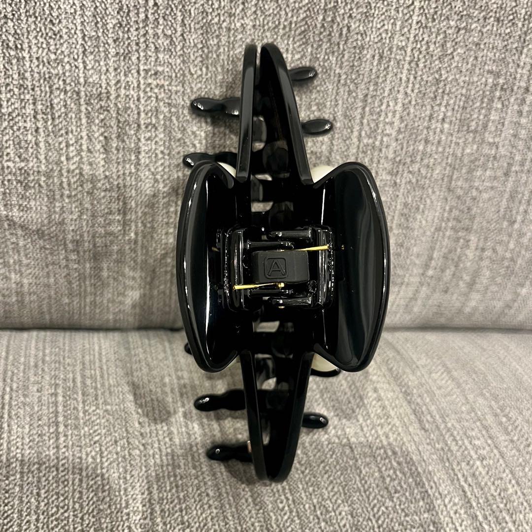 アレクサンドルドゥパリ　ヘアクリップ　パール ブラック Ｌサイズ