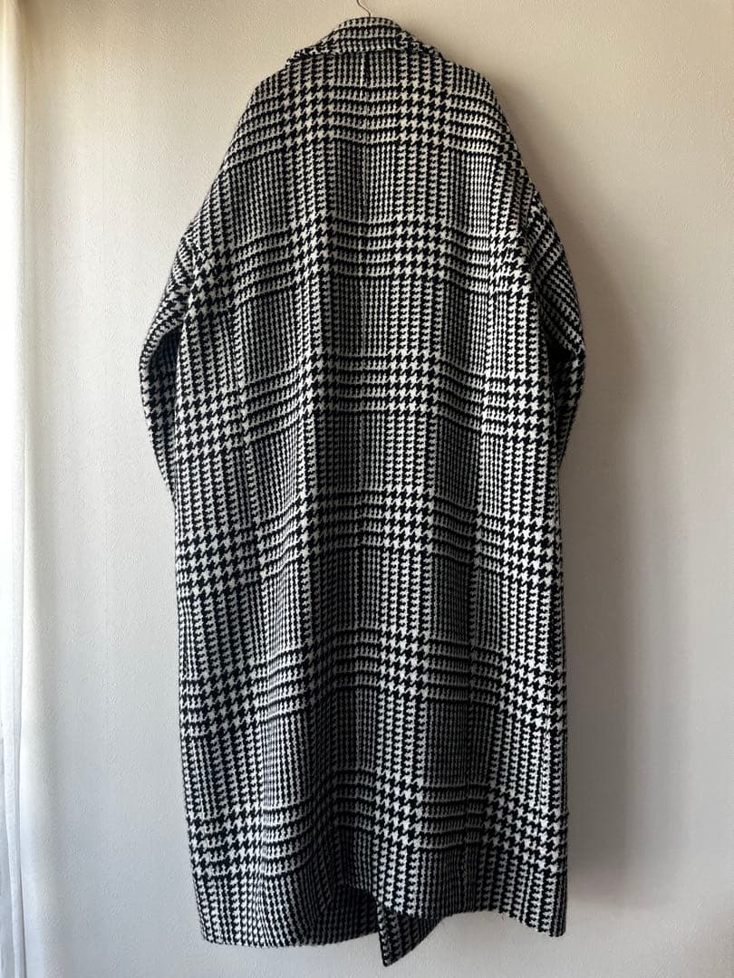 uncraveアンクレイヴ ビッググレンチェック ロングチェスターコート試着のみ