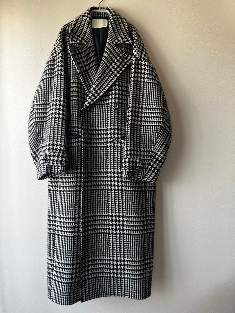 uncraveアンクレイヴ ビッググレンチェック ロングチェスターコート試着のみ